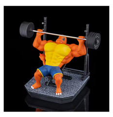 Cartoon Gym Fitness Action Figure Muscle Style Collectible Toy Set