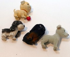 Hasbro Toys 1994 Puppy In My Pocket Dog pack of four lot Vintage