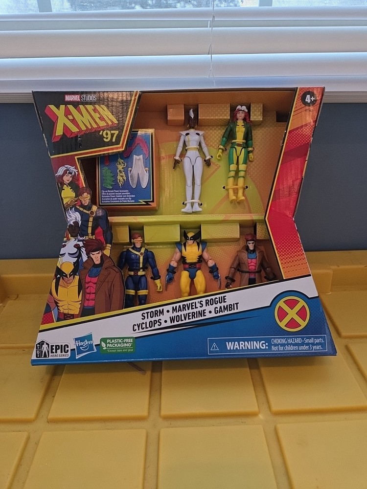 X-MEN 97 CYCLOPS WOLVERINE STORM ROGUE GAMBIT 5 FIGURE SET 3.75″ ACTION FIGURES