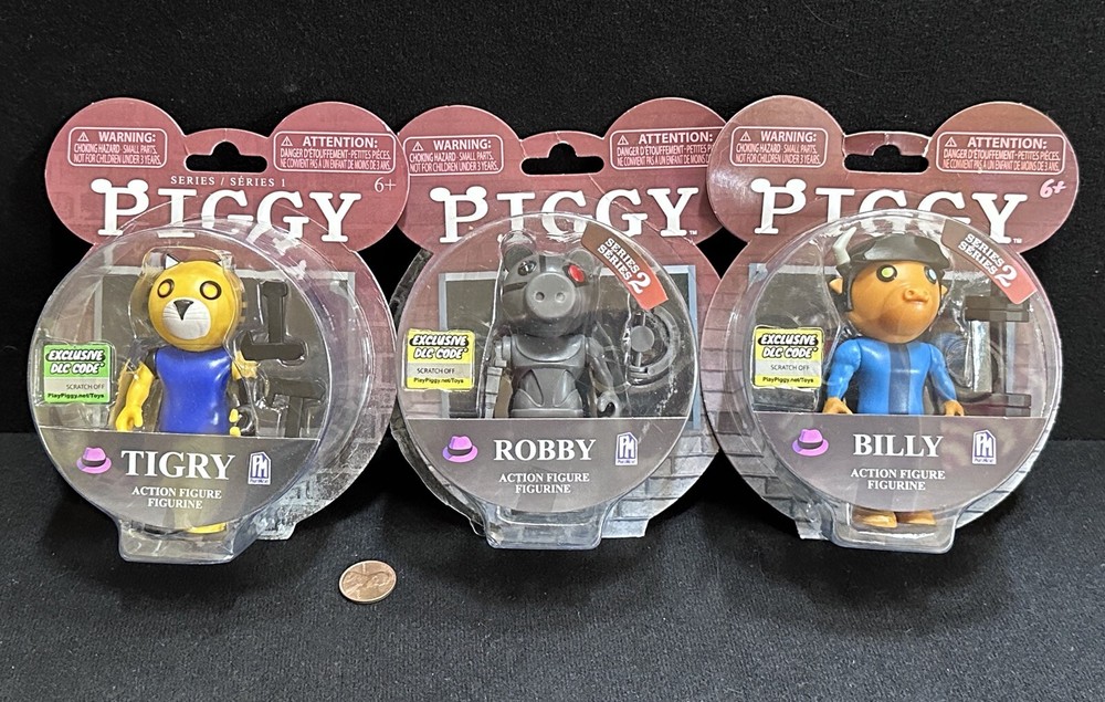 PIGGY – Articulated Buildable Action Figure Lot: Srs1 TIGRY – Srs2: ROBBY BILLY