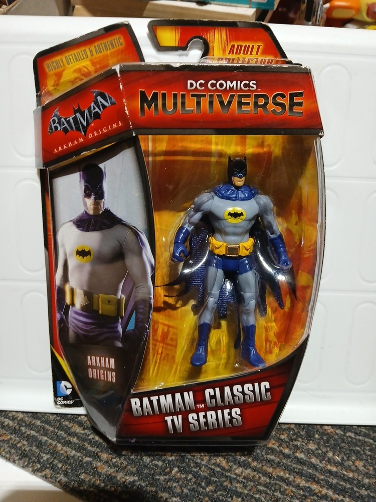 NEW BAD CARD DC Multiverse Arkham Origins BATMAN CLASSIC TV Series Adam West MOC