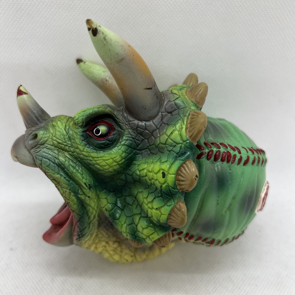 Vintage Dino Crushers Ball Triceratops Placo 1996 RARE Toy DOES NOT SCREAM