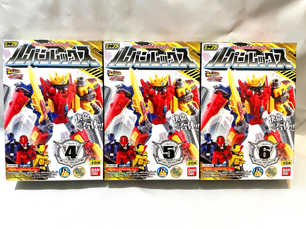Bandai Power Rangers Kaitou Sentai Lupinranger Mini Pla 05 Jackpot Striker set