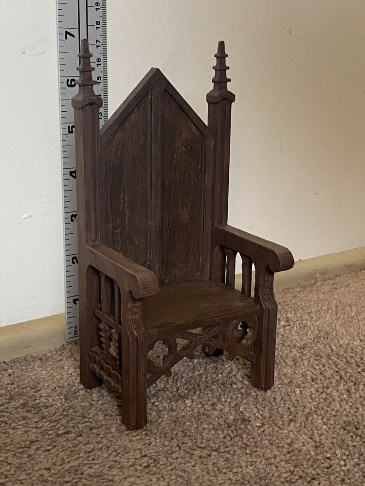 Custom Gothic Chair – Design 2 – for Mythic Legions or Savage Crucible