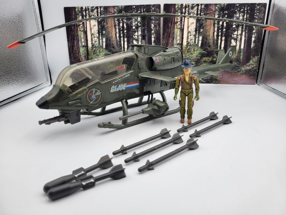 Vintage GI Joe 1983 Dragonfly 100% Complete W/ Wild Bill Figure Lot
