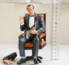 The Godfather Michael Corleone Handmade Model Don Vito Sitting on Chair