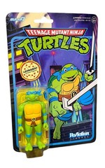 2023 SUPER 7 Reaction TEENAGE MUTANT NINJA TURTLES Figure SET of (4) – Brand New