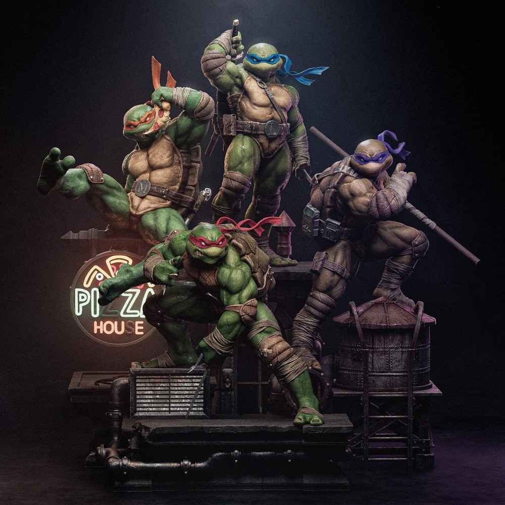 Teenage Mutant Ninja Turtles (Fan Art) – 3D printed Diorama kit (CA3D) 1:8