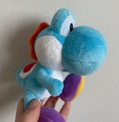 Sanei Mario Yoshi’s Island Black Pink Blue Yoshi Plush DOLL Tagged KPS DS 5”