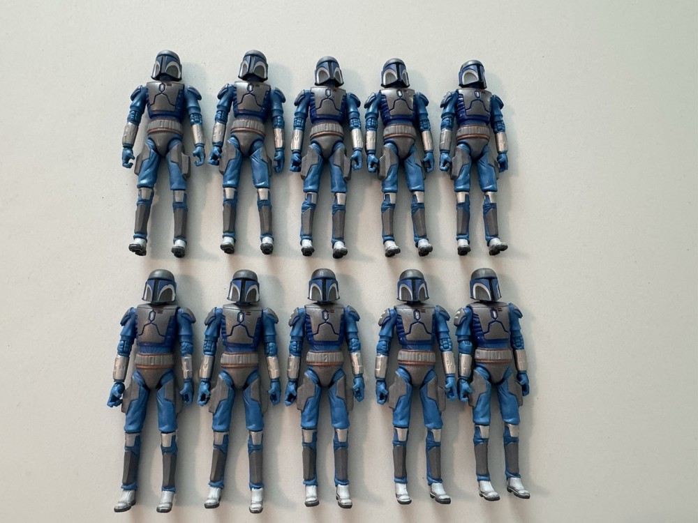 Star Wars TCW Death Watch Mandalorian Warrior No Pack/weapons Lot Of 10 eB4-1