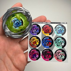Beyblade X: CUSTOM UX Recolor Set Stickers