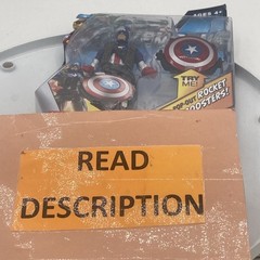 2 MARVEL AVENGERS MOVIE SERIES 3.75″ FIGURE NICK FURY and CAPTAIN AMERICA NEW
