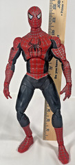 Marvel Spider‑Man 12″ Action Figure 2004 Red Black Fully Jointed Movie Toy VTG