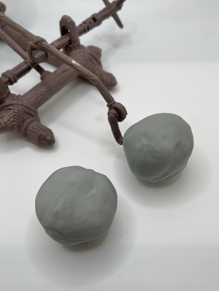 Vintage EWOK Assault Catapult Boulder Rock REPRO Replacement Part 1984 Kenner 2X