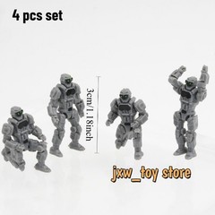 4 x E.MONSTER Limited EX01 Mecha Marine Set 1/60 Mini Robot Figures Set