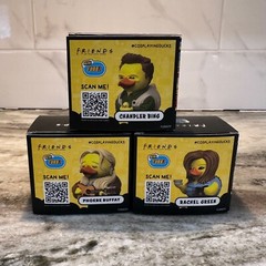Friends TV Series RACHEL CHANDLER PHOEBE TUBBZ Cosplaying Duck Collectibles NEW