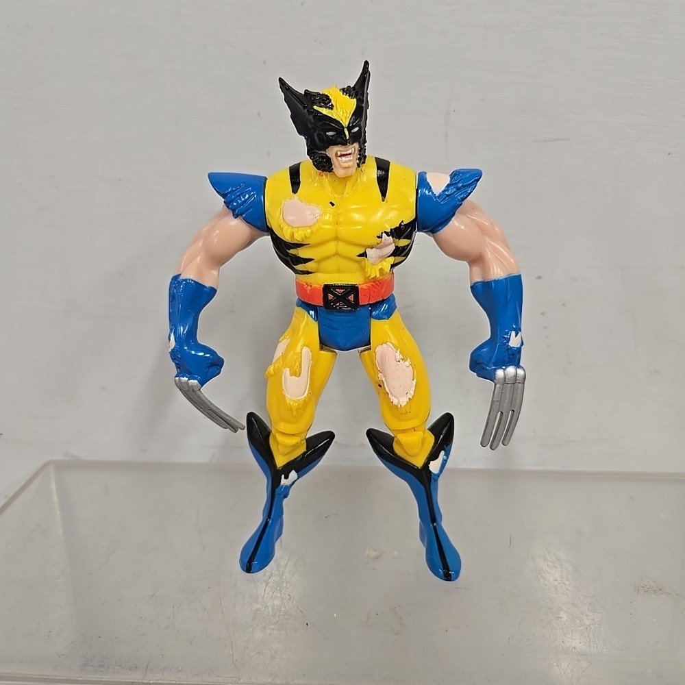 Vtg Battle Ravaged Wolverine 5″ Figure Berserker Rage Action X-Men ToyBiz 1995