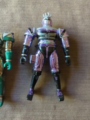 BeetleBorgs 6″ Action Figure Lot Of 3 Gold Purple Green incomplete