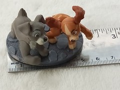 Disney PVC Figure Lady and The Tramp Dog Cake Topper Indonesia 1.5″ Toy Cute
