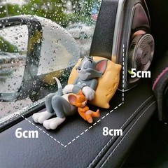 Tom & Jerry Sleeping Dream Figurines Dashboard Ornaments Cartoon Collectible Dec