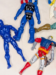Vintage 1990s MARVEL Figures Captain America Deathlok Cyclops Wolverine Stealth