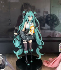 Anime Little Devil Hatsune Miku Dark Angel Racoon PVC Figure Model Ornament Gift