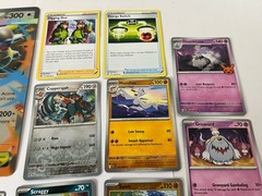 Lot of Pokemon Cards, Figures, Jibbitz, Belt, Pokeball, Stickers