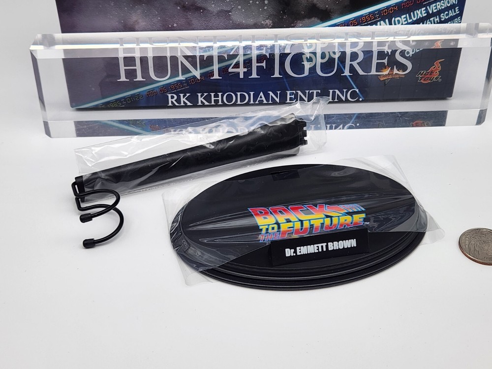 Hot Toys MMS610 BTTF II Doc Brown action Figure’s 1/6 Base Stand Only