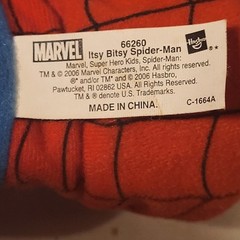 Hasbro Marvel Itsy Bitsy Spider-Man 2006 15″ Singing Plush Toy Works
