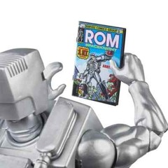 Marvel Legends Rom The Space Knight with ROM Mini-Comic action figure In Hand