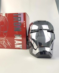 Iron Man Wearable Helmet 1:1 Black Silver LED Eyes Voice Control Cosplay Mask