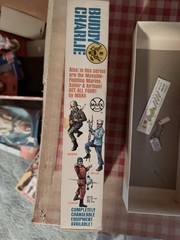 Marx Buddy Charlie 1850 Green Military Action Figure w/ Box, Dog Tag & Manual