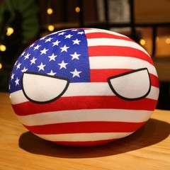 10cm Countryball Plush Toy Polandball Stuffed Pendant USA UK Japan France