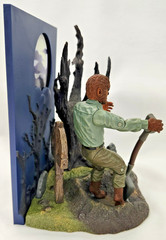 Universal Studios Monsters THE WOLF MAN Figure Cemetary Diorama 2003 Jakks
