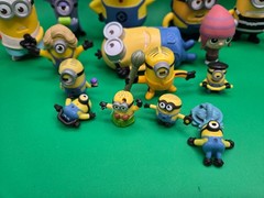 A Lot Of 15 Differant Minions Figures, Various Sizes and years