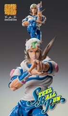 Medicos Super Action Statue JoJo’s Bizarre Adventure Johnny Joestar & pinbadge