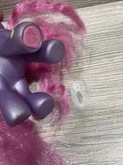 MY LITTLE PONY G3 PURPLE PETAL BLOSSOM CUSTOM CURLY LONG PINK TINSEL HAIR***