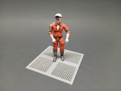 4″x4″ FLOOR TILE GRATE DIORAMA PART 1:18 3.75″ Figure STAR WARS 3d print modular