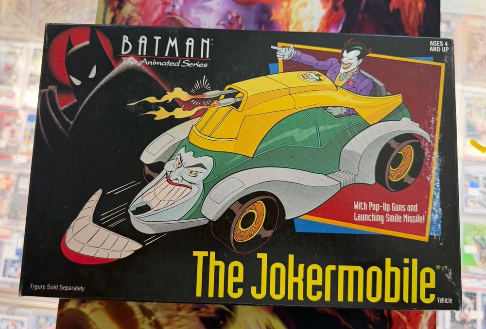 Vintage Kenner Toys DC Jokermobile With Joker Figure and Box