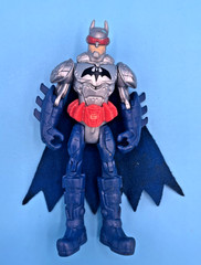 Batman Blue Silver Red Action Figure From Bat Chopper Playset 4″