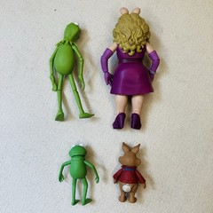 Diamond Select Toys Disney The Muppets KERMIT, MISS PIGGY, Robin Bean Figure Lot