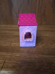 Puppy In My Pocket Lot – 3 Dog Houses & 3 Flocked Puppy Figures 2007 MEG