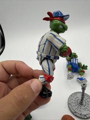 Playmates 1991 TMNT Sewer Sports Lot Leo Mikey Ralph Football Baseball