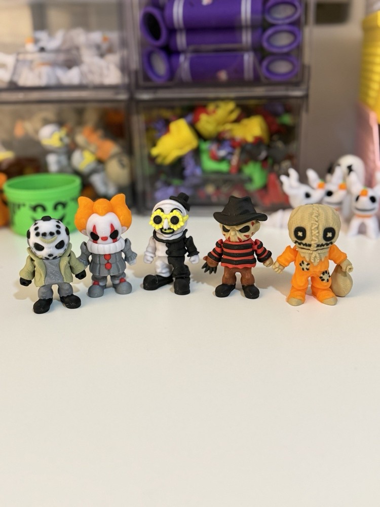 Flexi Horror Toy 3D Printed Articulated Halloween Figures