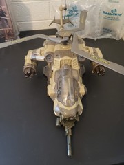 GI Joe Night Attack Chopper Helicopter Desert Camo 2002 Hasbro WORKS *READ*
