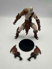 DC Unlimited God of War PS3 Series 1 Kratos Figure Swords Stand Rare