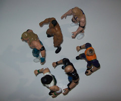 Lot of Vintage 1990s Jakks Pacific Wrestling Action Figures WWF