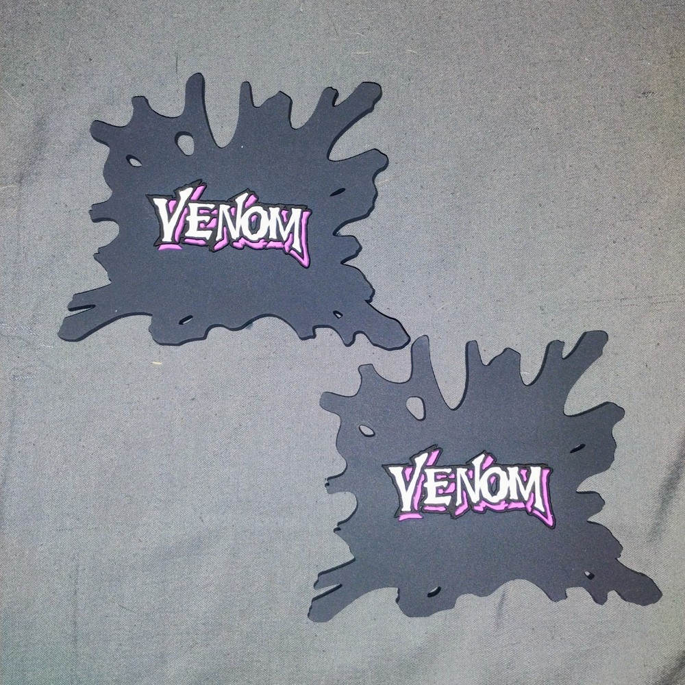 Vemon Exclusive Marvel Vemon 2pc Rubber Non-slip Black Goo Splat Coaster Set