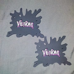 Vemon Exclusive Marvel Vemon 2pc Rubber Non-slip Black Goo Splat Coaster Set