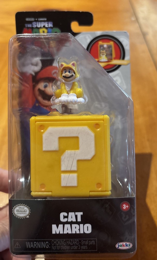 Jakks Pacific Super Mario Bros Movie Cat Mario 1.25 in Mini Figure